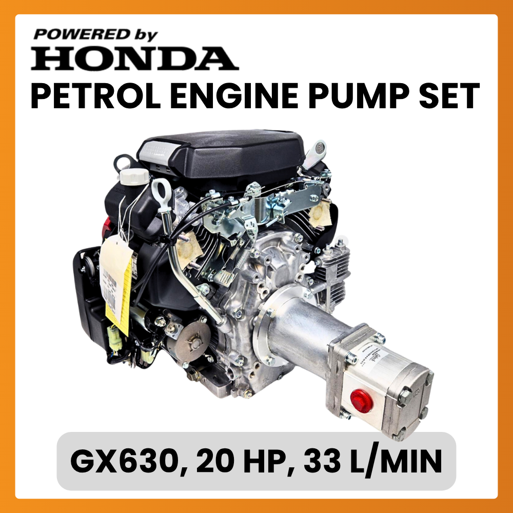 HONDA KPP E1 エンジン Honda GX630 Petrol Engine Hydraulic Pump Set, 20HP, 33 L/min