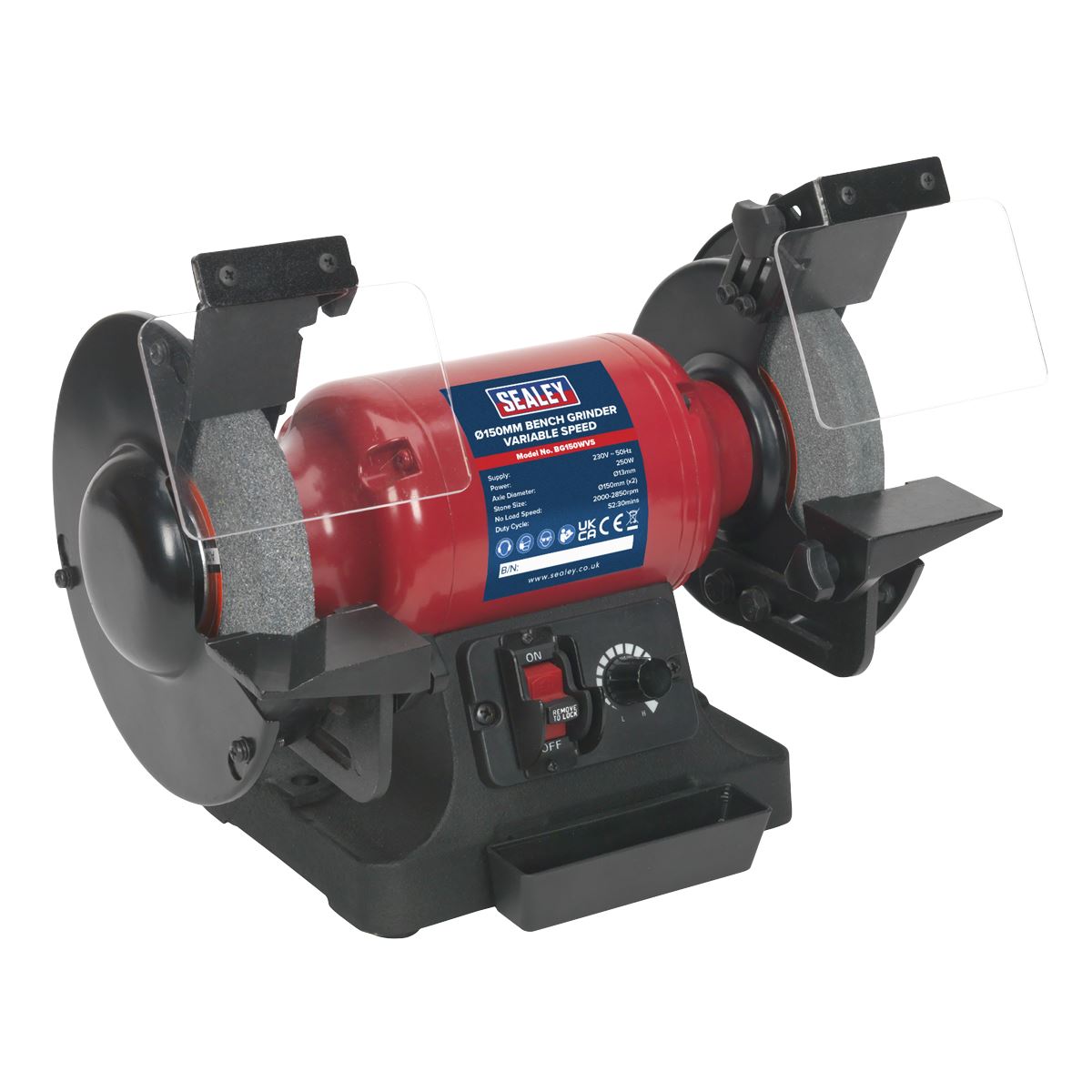 Sealey Bg150wvs Bench Grinder 150mm Variable Speed Ebay