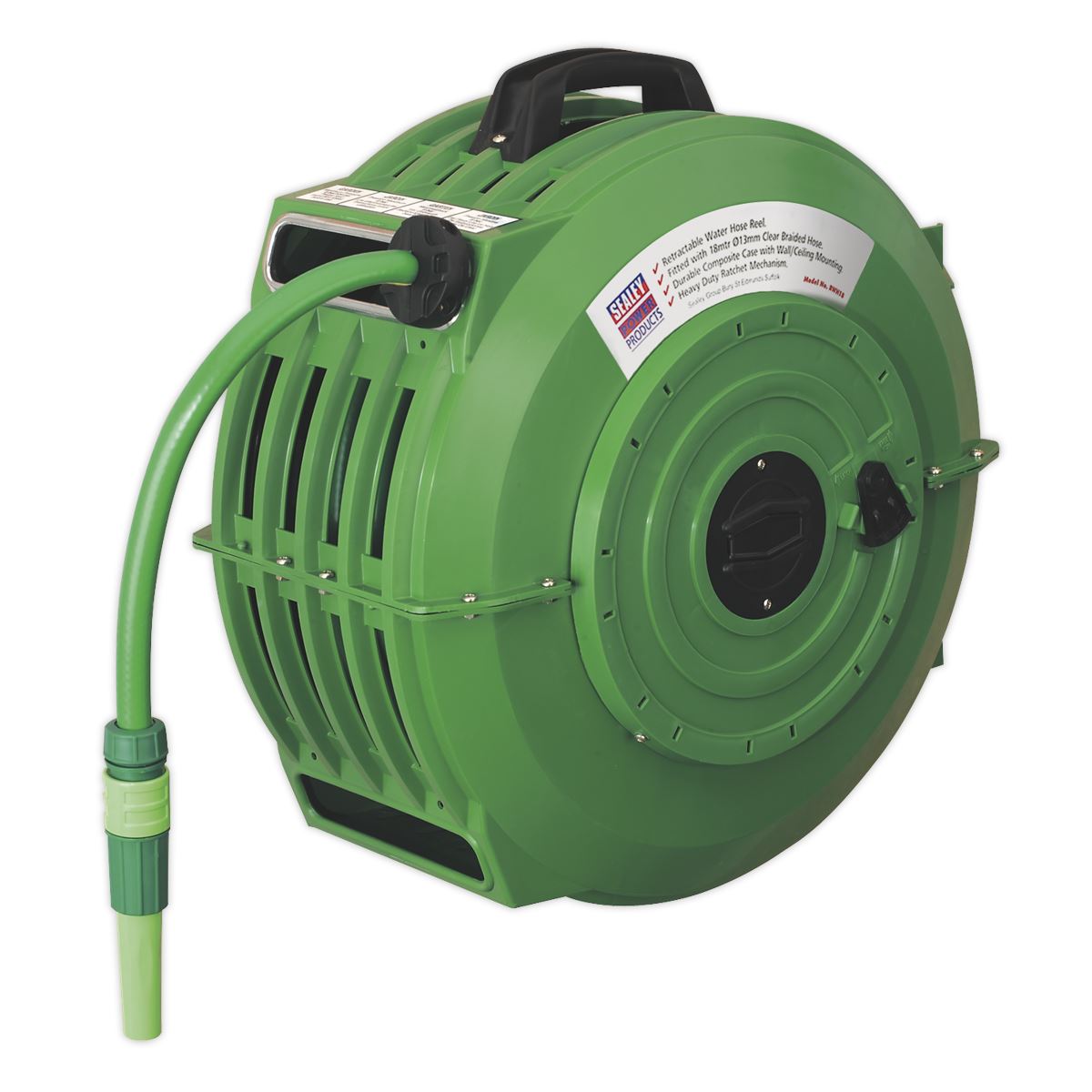 Sealey RGH18 Retractable Water Hose Reel 18mtr 12mm ID PVC Hose EBay   RGH18 