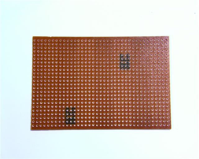2 X crear prototipos de electrónica stripboard 64x95mm 24 Pistas X 37 agujeros veroboard