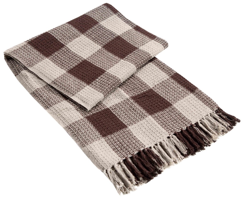 Large 100 Cotton Highland Tartan Check Sofa / Bed Throw 4 Colours & 5