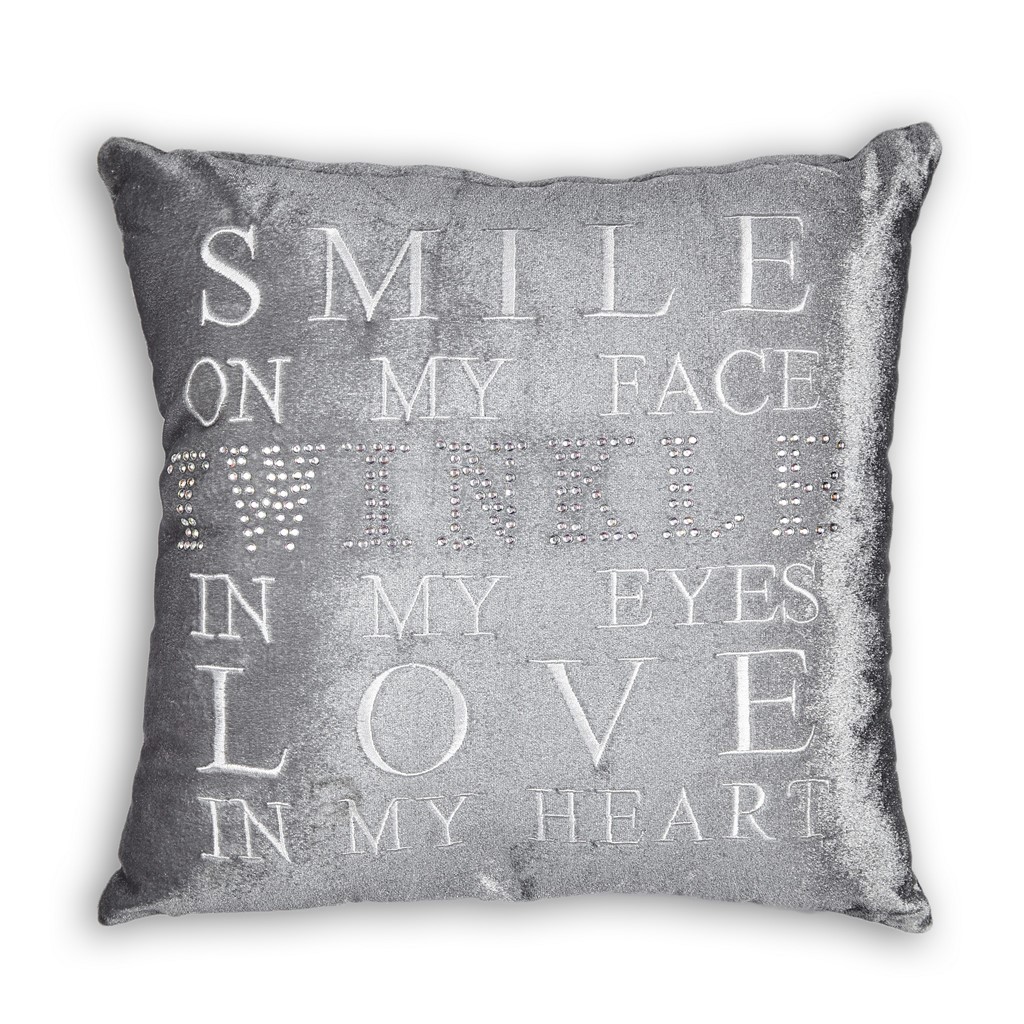 TWINKLE LOVE Crystal Sparkle Velvet Feel Cushion Covers or Filled Cushions