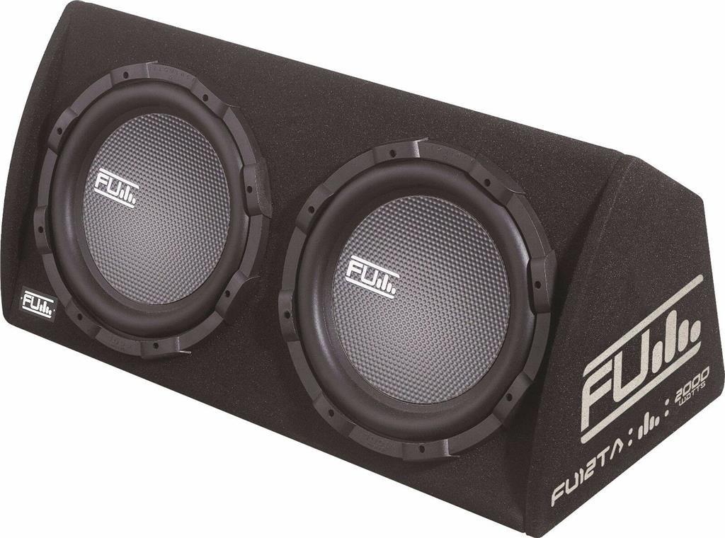 FLI FU12AT 12" Twin Active Sub Subwoofer Enclosure Boom Speaker Amp