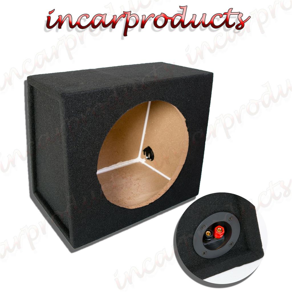Inex Pair of 6x9 Speaker Bass Box Enclosure Black Carpet 15mm MDF Sealed Enclosures 