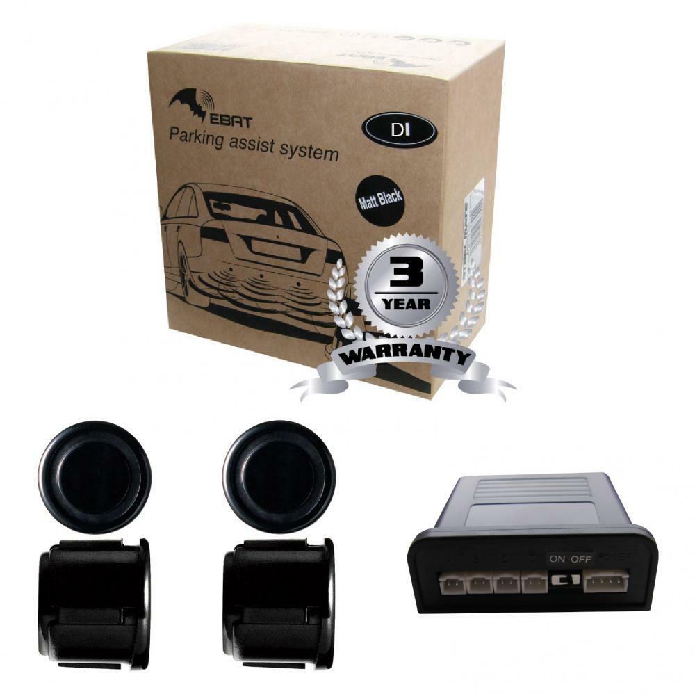 STEELMATE EBAT Matt Black Rear Reversing Parking Sensors 4 Sensor