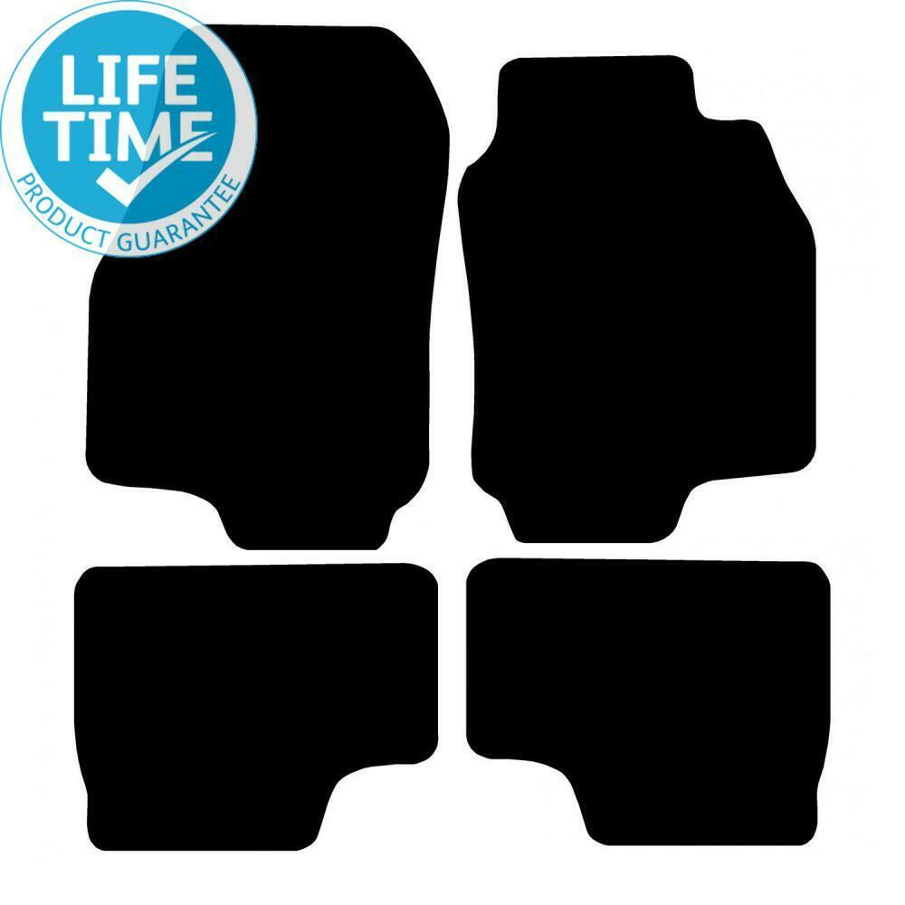 UNIVERSAL CARPET CAR FLOOR MATS BLACK TRIM SET OF 4 05- VAUXHALL ZAFIRA SRI