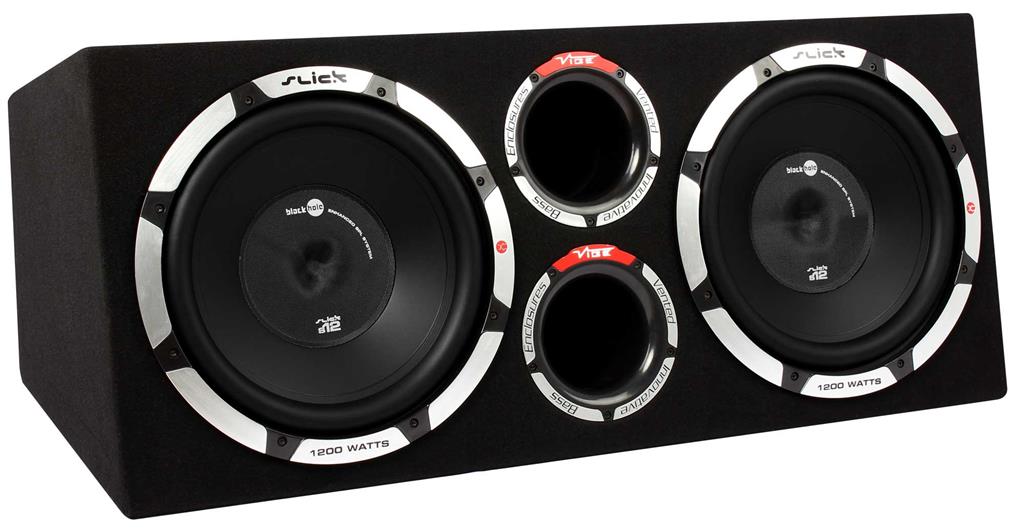 Vibe Slick CBR 12in 2400w MAX Twin Active Car Audio Bass Box Subwoofer