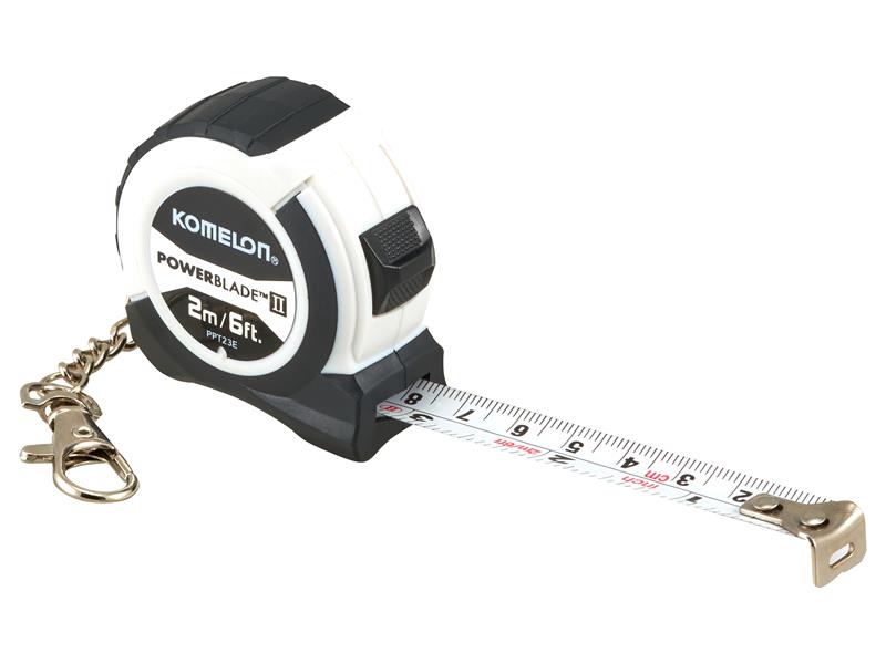 Metric only Width 13mm Komelon PowerBlade™ II Pocket Key Ring Tape 2m