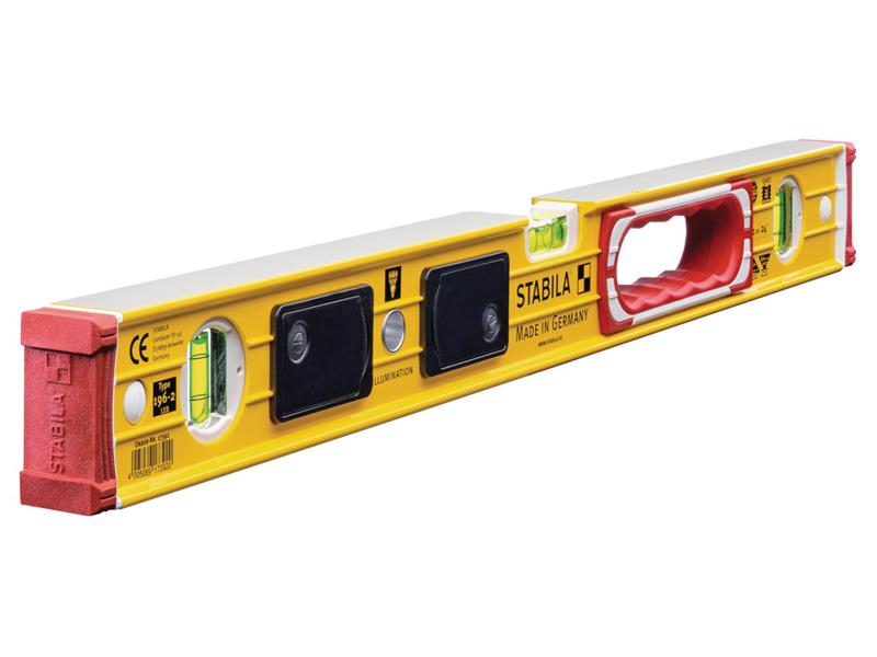 Spirit Level 3 in 1 24/" 600mm Aluminium Box Level,Removable 8/" Torpedo,3/" Pocket