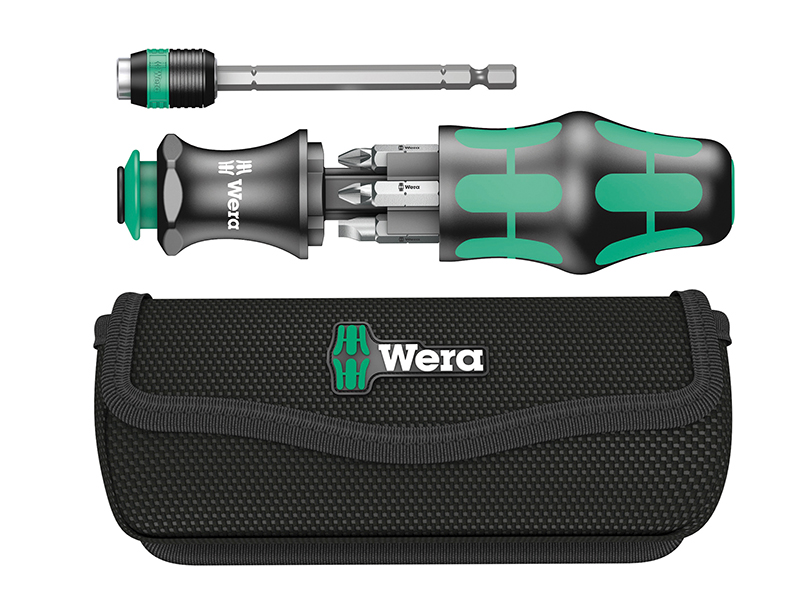 Bit Set 7 Piece Wera Kraftform Kompakt Ratcheting Bit Holder Screwdriver