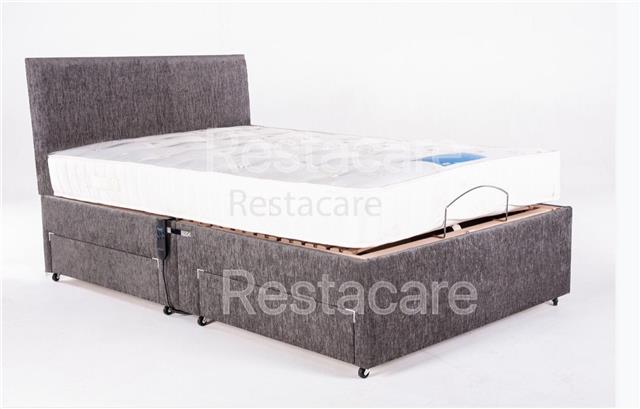 Small Double 4ft Adjustable Pocket, Metal Bed Frame Queen Size With Vintage Headboard And Footboard Platform Base Wr