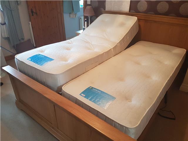 Electric Adjule 5ft Dual Or Non King Size Solid White Oak Electric Adjule 5ft Dual Or Non King Size Solid White Oak Worsley Bed