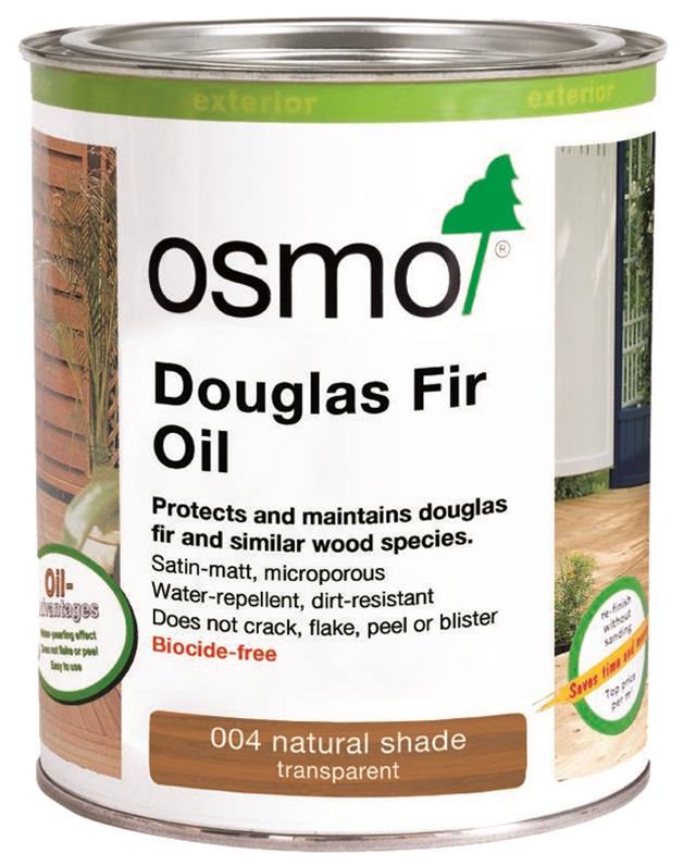 Osmo 004 Wood / Decking Oil Douglas Fir Natural Shade Transparent 750ml