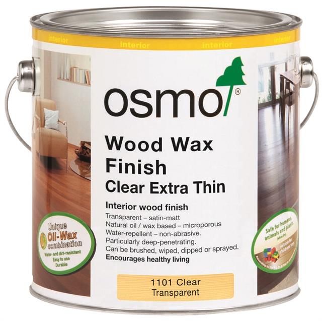 Osmo Wood Wax Finish Clear Extra Thin 1101 2.5L for Osmo Wood Wax Finish Clear Extra Thin 1101 2.5L for
