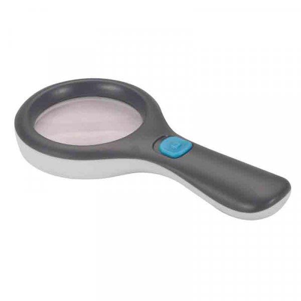 book light with magnifying glass