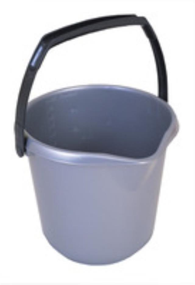 Addis 10L Bucket Metallic, Pouring Spout, Measuring Scale, Comfortable ...