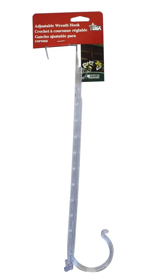 Adams réglable clair transparent Couronne porte-crochet pour portes en bois