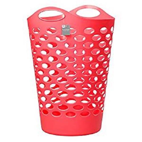 ELLIOTTS 60L FLEXIBLE LAUNDRY BASKET PINK 5013159115353