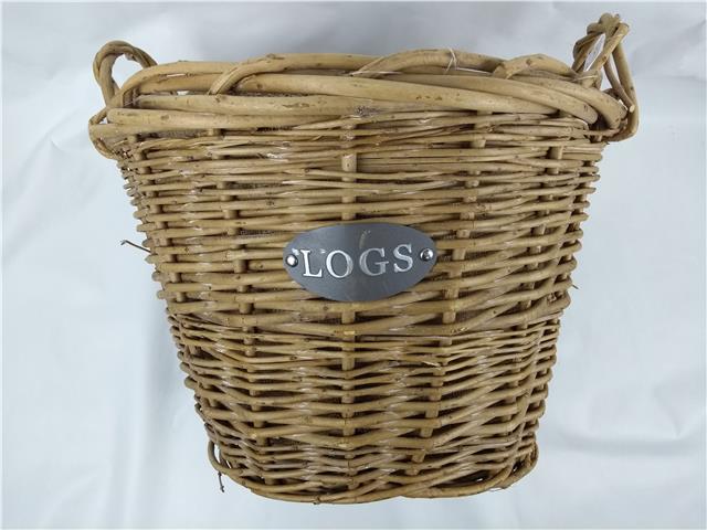 Heavy Duty Lined Log Basket Fireside Fireplace Carry Handles Ebay