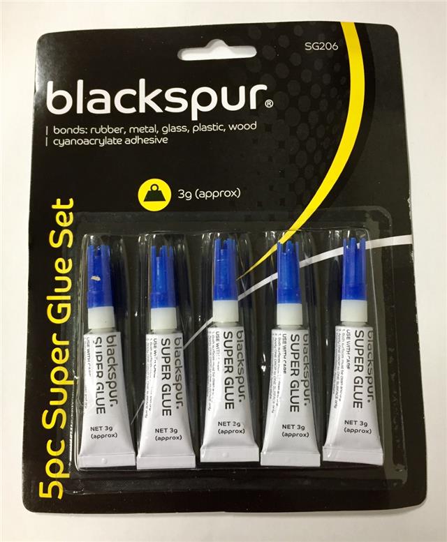 thumbnail image 2 of BLOC Strong Bond Super Glue Pack - 3g Tubes For Glass, Wood, Plastic, Rubber, Metal 2 of 4