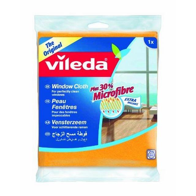 Vileda's Window and Glass Cloth Leaves a streak free finish and