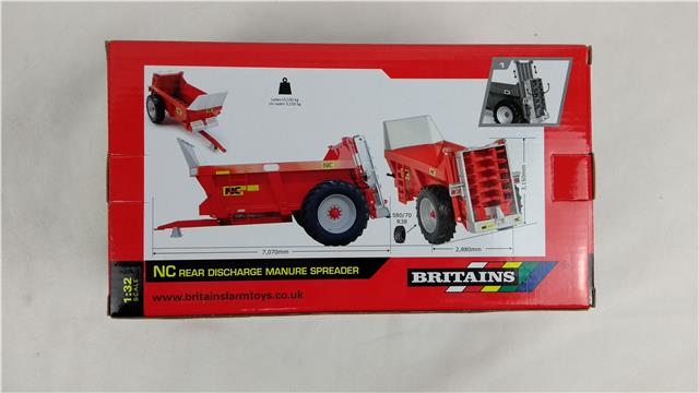 Britains 43181 NC rear discharge manure spreader 1//32