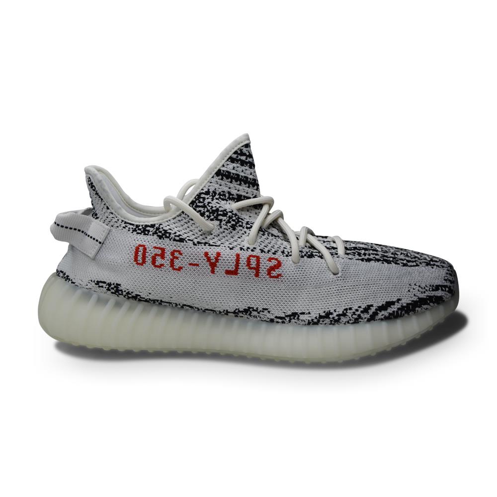 yeezy white core black red vs zebra