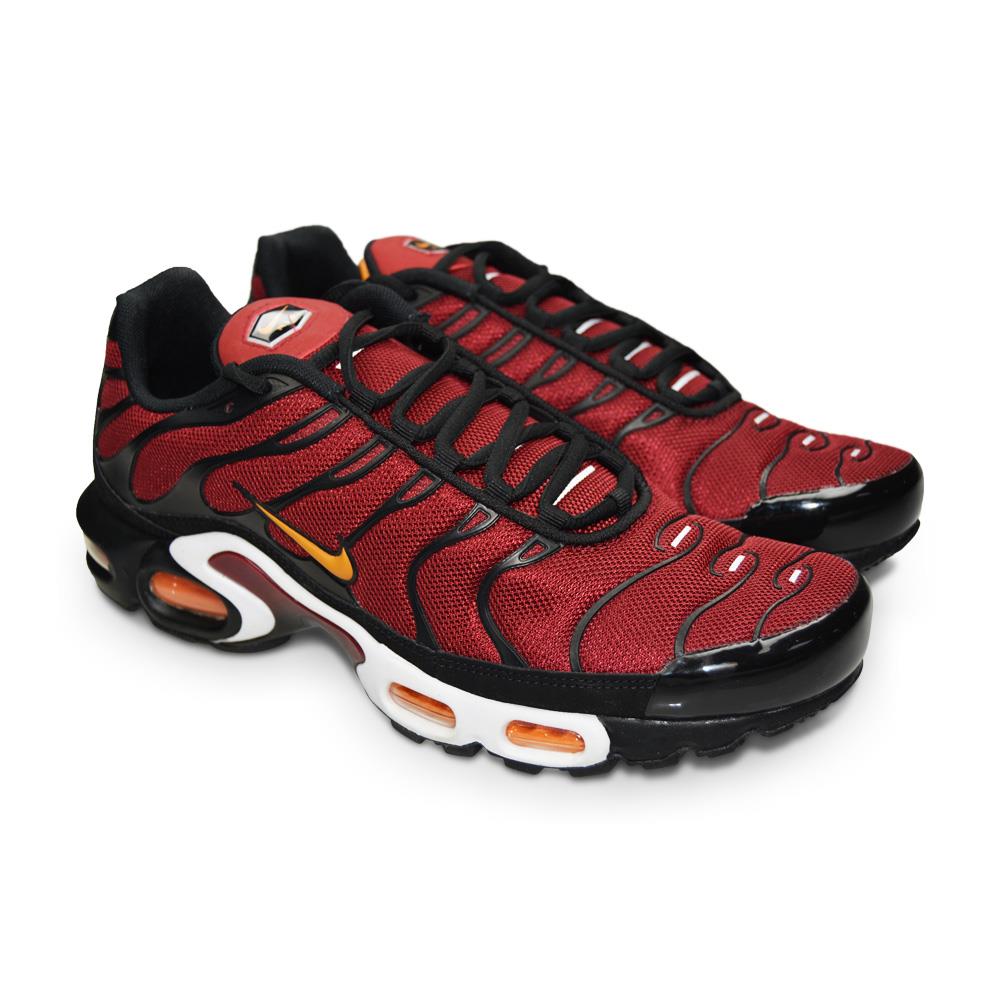 red and black nike tns