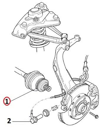 ABS-Sensor ABS-Ring Set Hinterachse Drehzahlregler für BMW 1er E81
