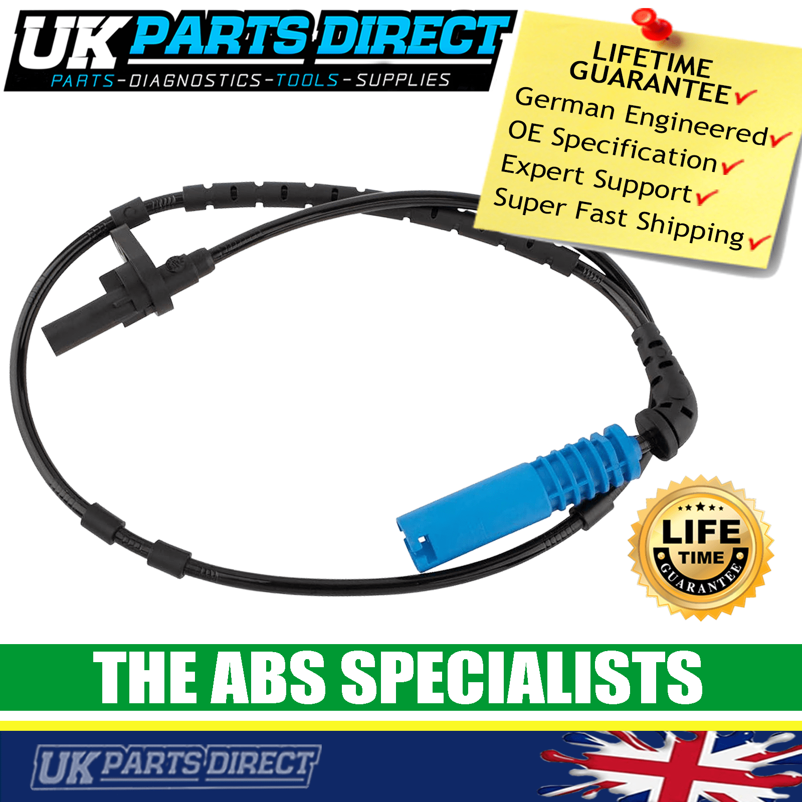 REAR LEFT AND RIGHT 34523420331 03-14 2X ABS WHEEL SPEED SENSOR FOR BMW X3 E83