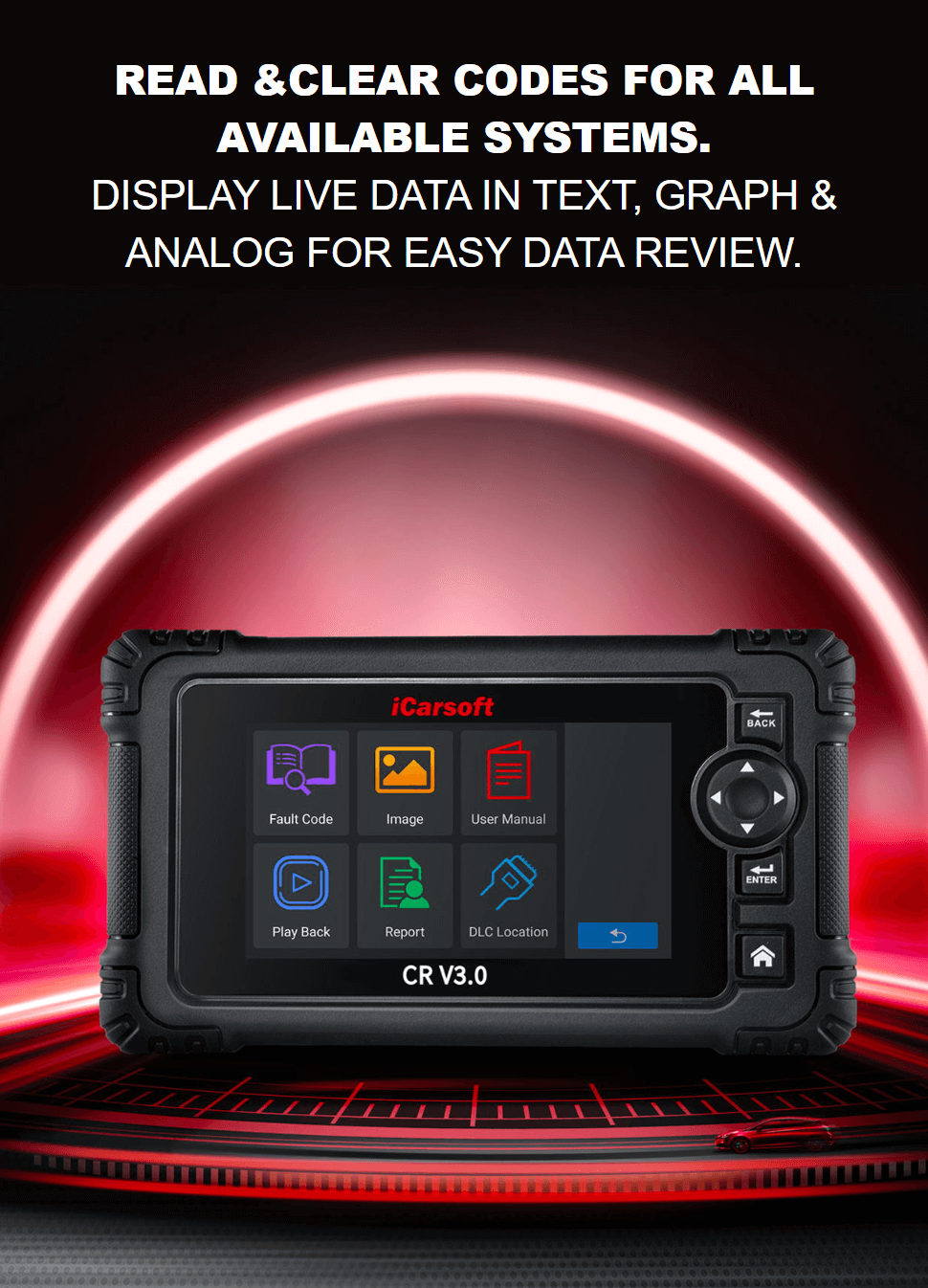 iCarsoft CR MAX - FULL System ALL Makes Diagnostic Tool - The OFFICIAL  iCarsoft UK Outlet