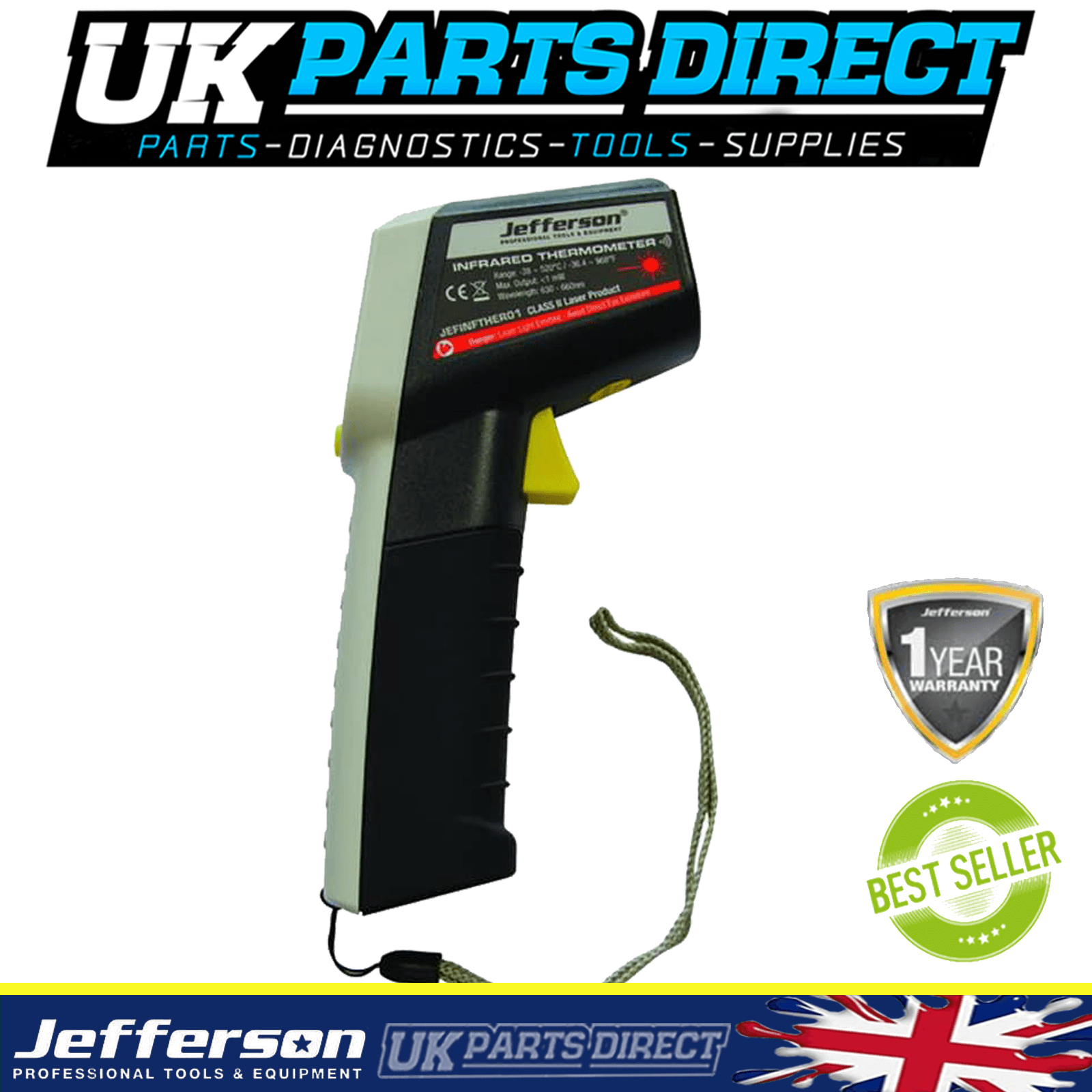 Infrared Thermometer Temperature Gun with LCD Display for Pizza