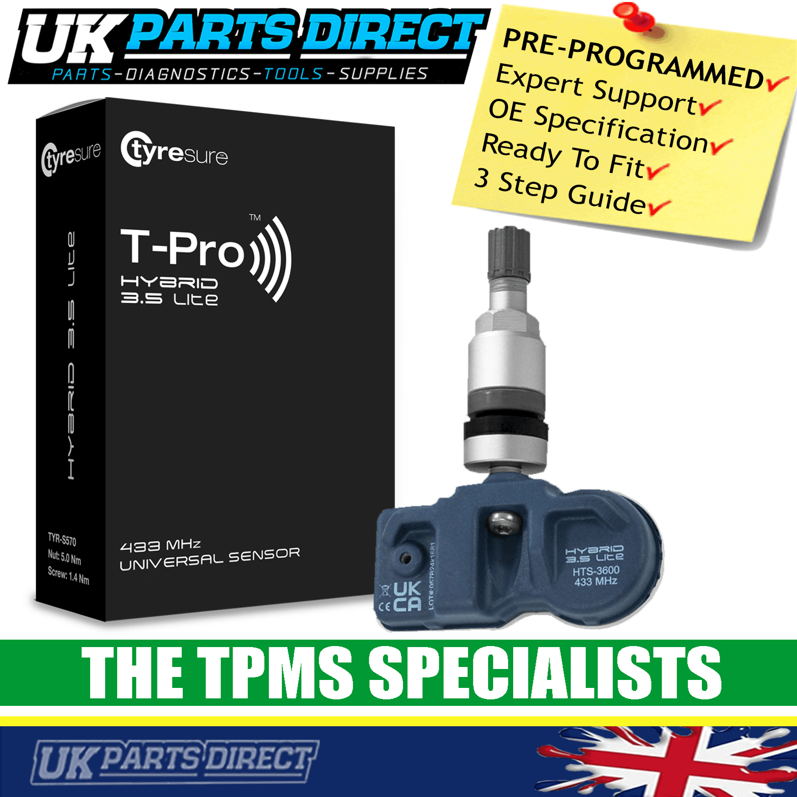 thumbnail image 2 of Hamaton Pre-Coded TPMS Sensor For BMW 3 Series F30/F31 (2013-2019) – 433 MHz, 3-Year Warranty 2 of 6