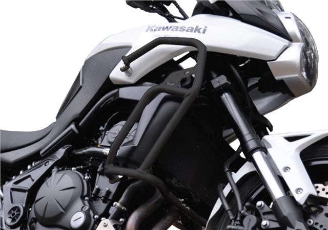 CrossPro GLOSS BLACK Engine Guards Crash Bars Kawasaki KLE650 VERSYS ...