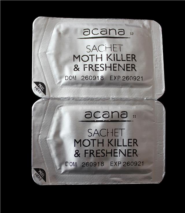 Pack of 20 Acana Moth Killer & Freshener Sachets with Lavender Fragrance 1 