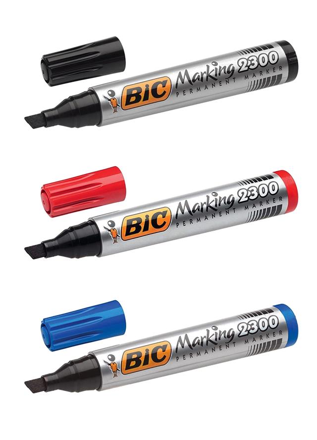 BLACK / BLUE / RED SALE!! BIC Permanent Marker Pen 2300 THICK 