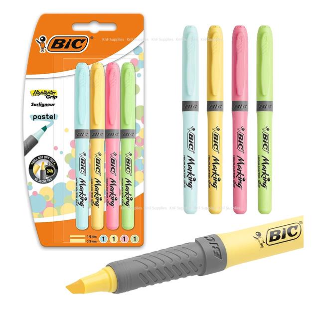 bic highlighters pastel