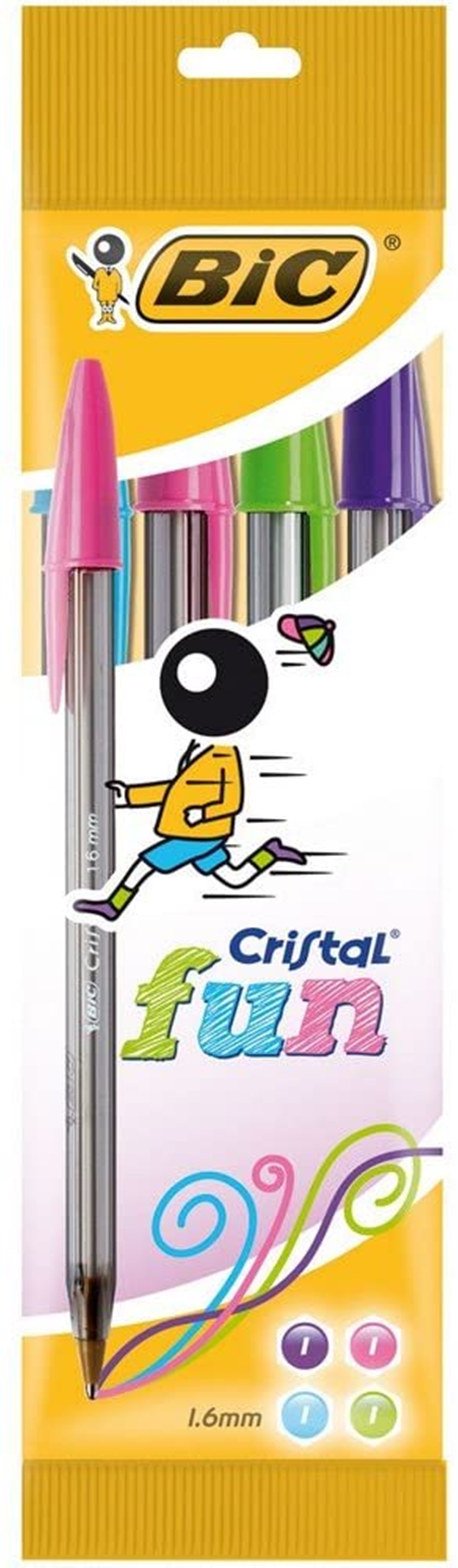 Bic Cristal Medium Ballpoint Pens Assorted (10 Pack) 830865 - Hunt