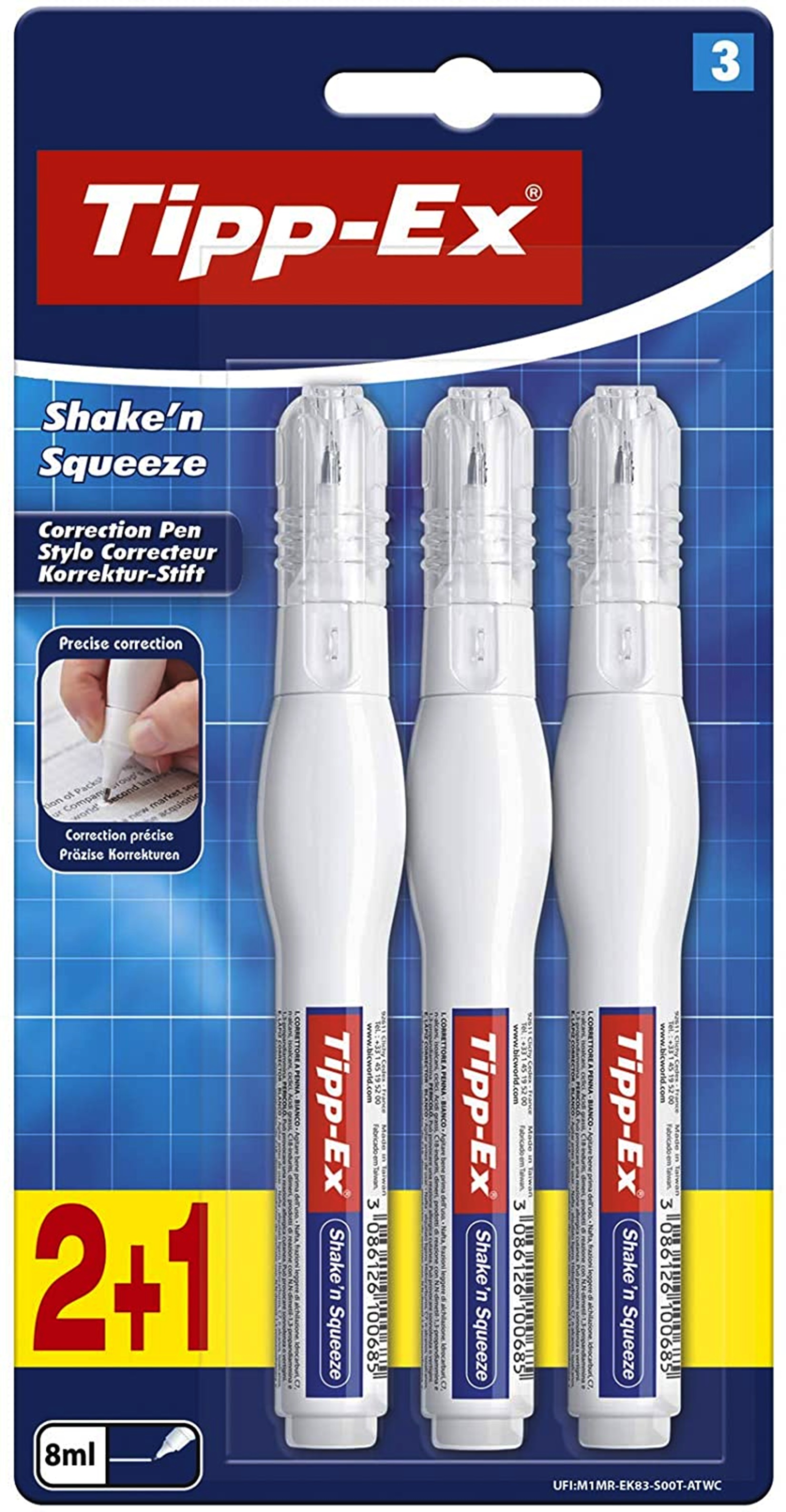 CORRECTEUR STYLO TIPPEX 8ML/SHAKE N?SQUEEZE – Ma Papeterie Discount