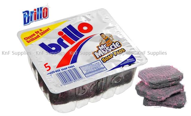 Brillo Pads 10 Multi Use Soap Pads Cleans To A Brill Shine Mr Muscle Soap Pads 