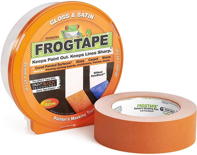 Frog Tape Orange Gloss & Satin Decorating Painters Masking Tape FrogTape