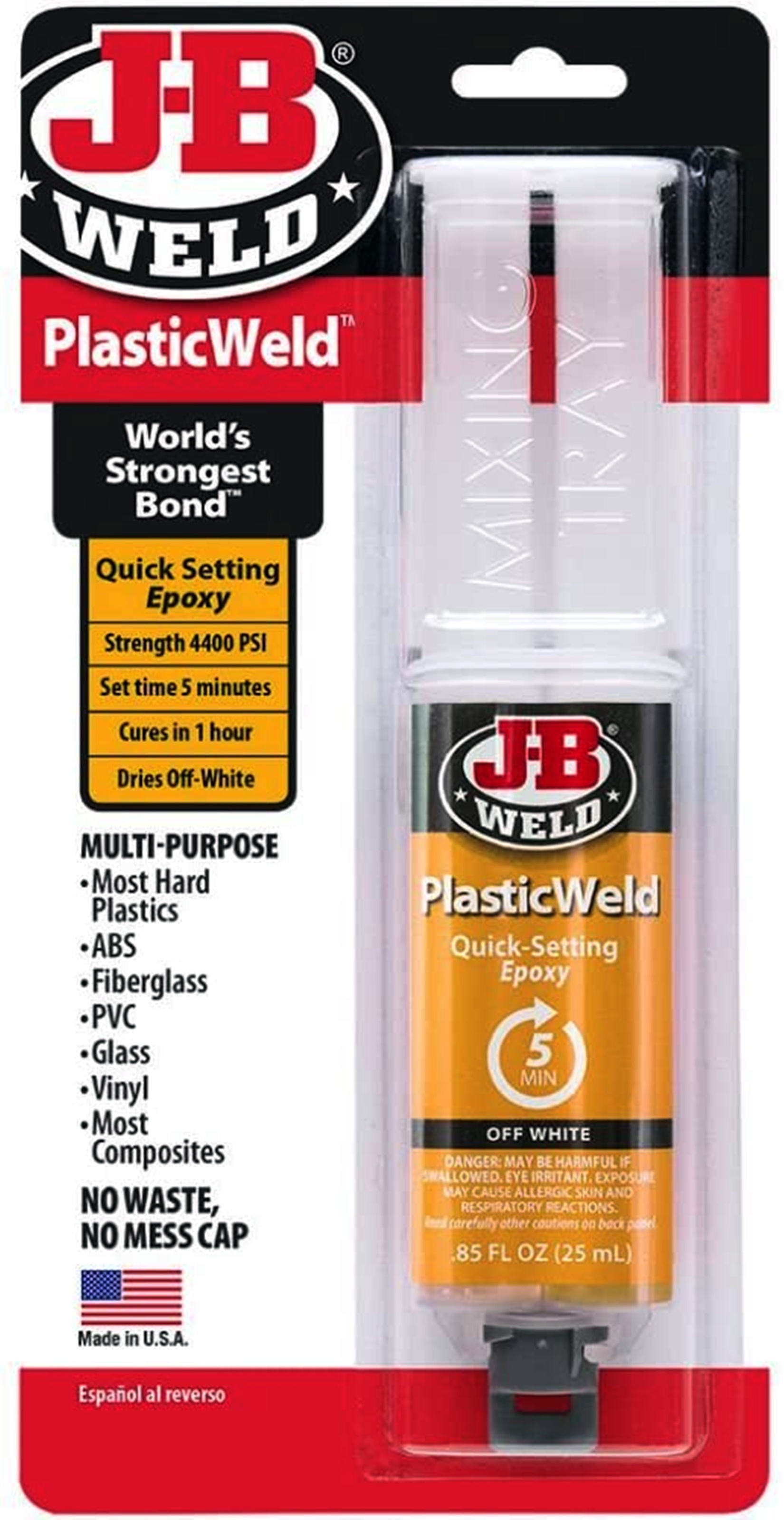 JB Weld Original Cold Weld Steel Reinforced Epoxy Compound Metal Glue 