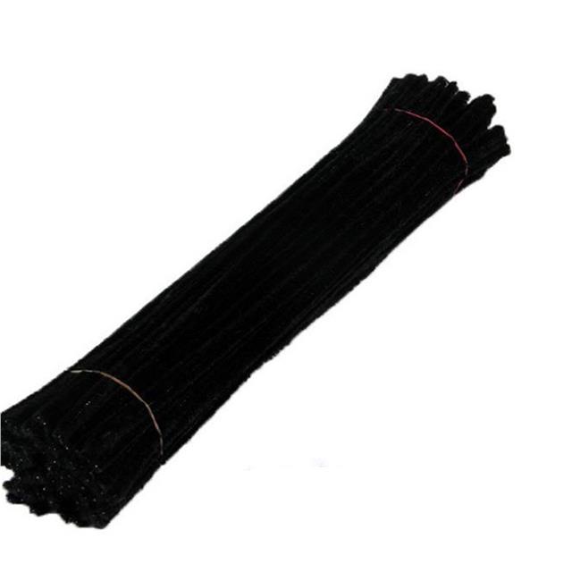 Black Tinsel Pipe Cleaners - Pipe Cleaners - Basic Craft Supplies - Craft  Supplies - Factory Direct Craft