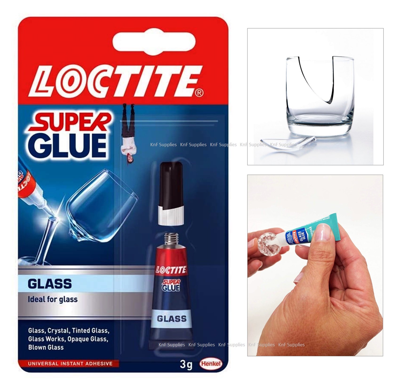 Super glue for glass repair