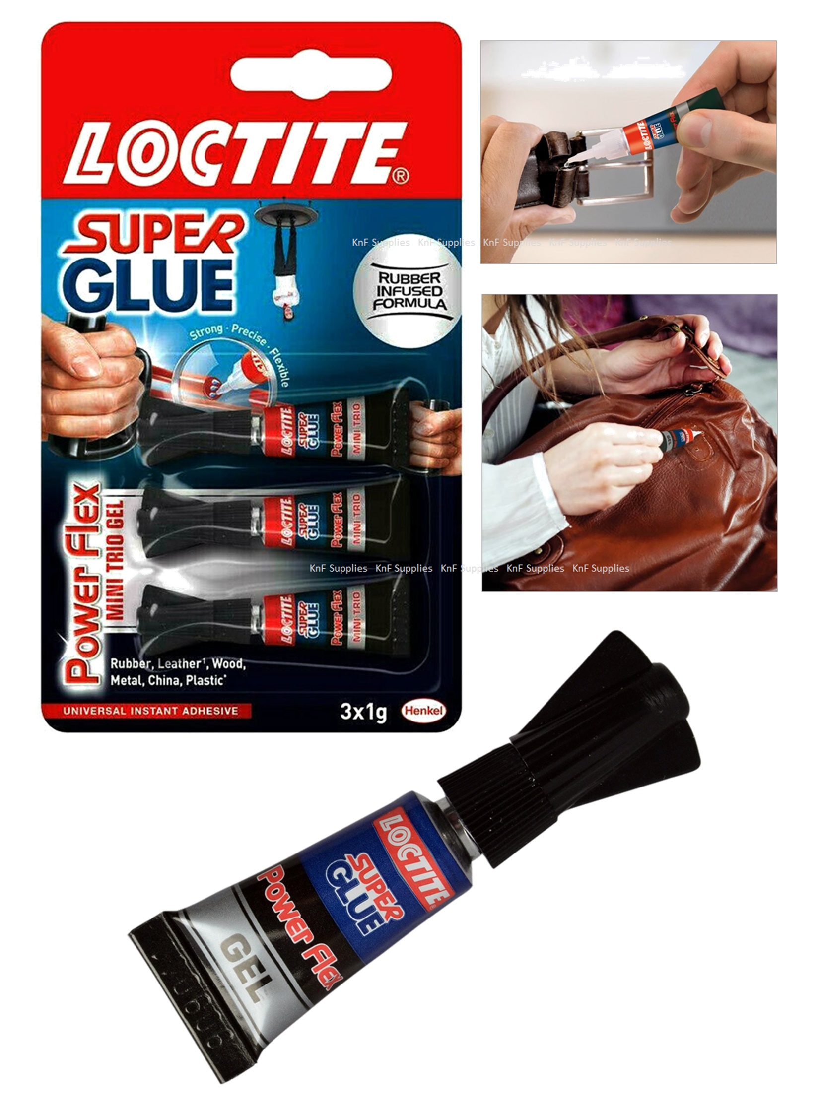 Loctite Super Glue Power Flex Mini Trio Gel Flexible Adhesive 5010305057123 Ebay