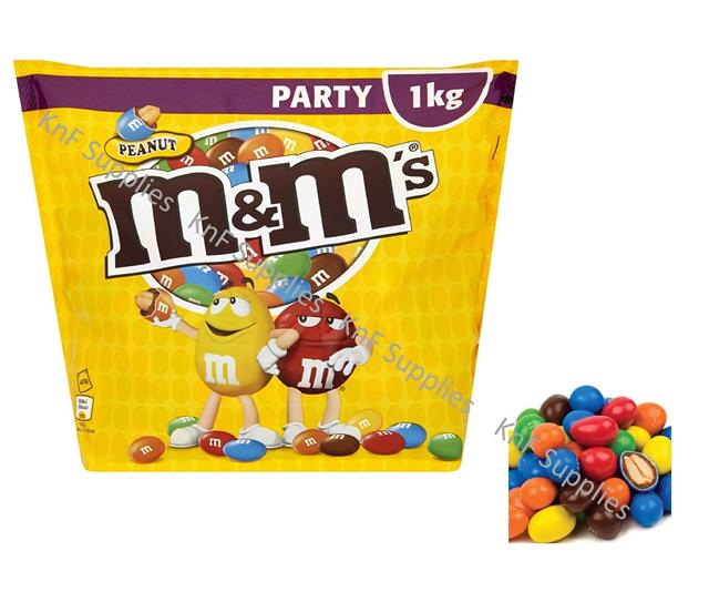 7 x M&M's Peanut Chocolate Nuts Sharing Party Bag 1kg