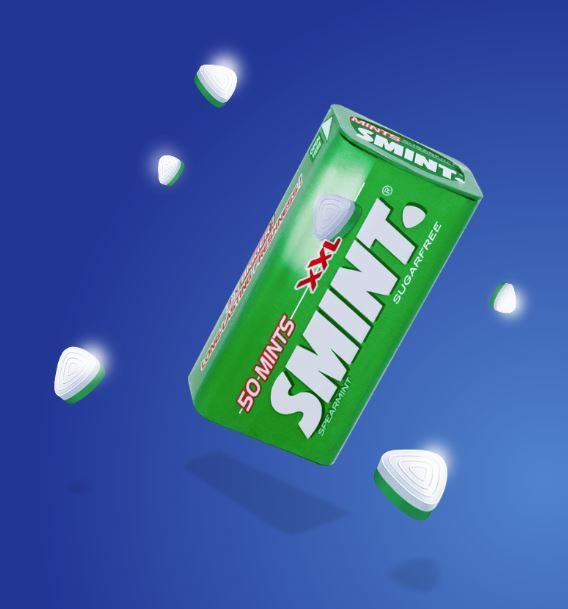 SMINT XXL Peppermint Spearmint Strawberry Clean Breath Sugar Free Tin