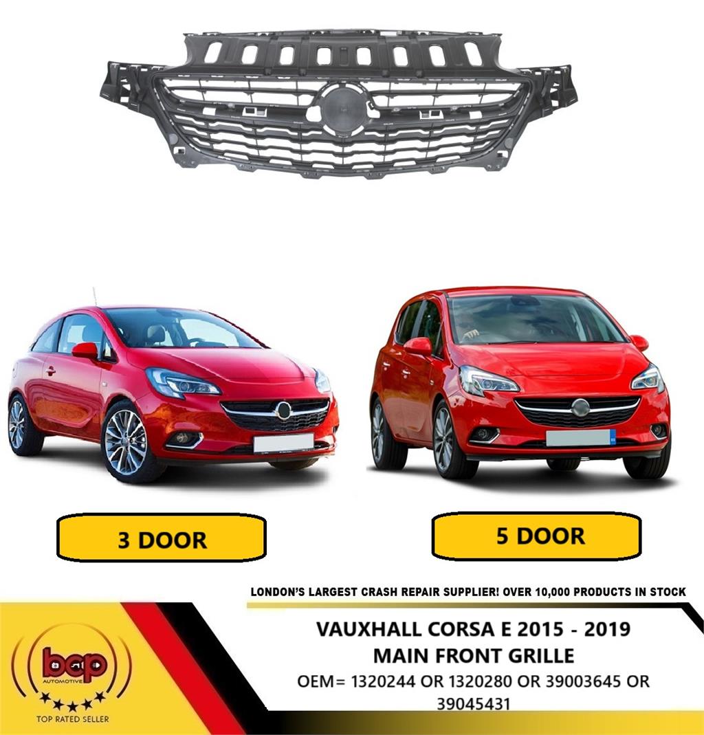 VAUXHALL CORSA E 2015 REAR BUMPER PRIMED WITH SENSORS NEW OE 39002831
