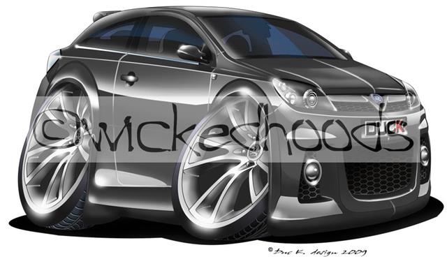WickedHoods Cartoon Car Hoodie Vauxhall Astra MK5 VXR/SRi Sweatshirt 