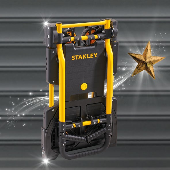 Stanley FT586 Folding 2 in 1 Sack Truck + Trolley Dolly Tool Cart